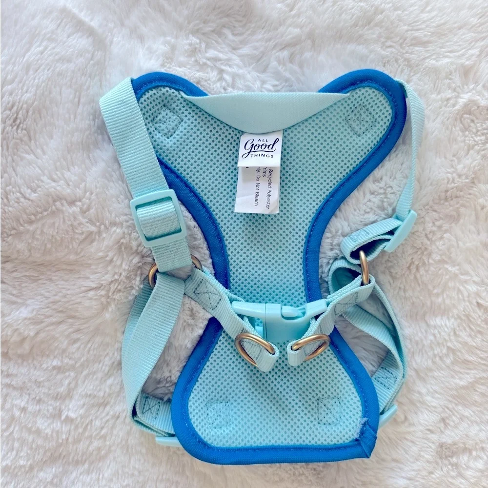 All Good Things Dog Harness in Blue and Green
